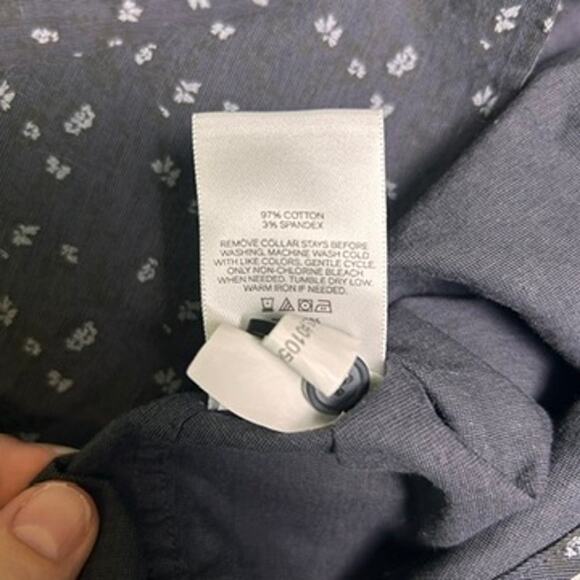 Express 1MX Extra Slim Button Up Mens Small Stretch Cotton Date Night Elevated - Picture 6 of 6